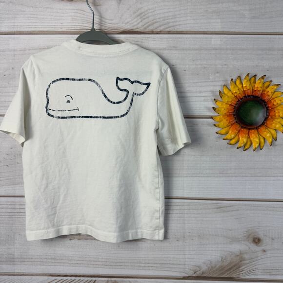 Vineyard Vines Boys 3T T-Shirt White Whale Logo Pocket‎ Short Sleeve Tee - Picture 2 of 3